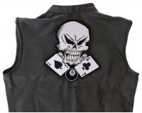 Gambler Skull Large Back Patch