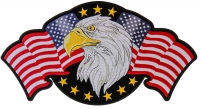 Star Spangled Banner Eagle Large Back Patch