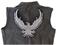 Large Silver Eagle Patch