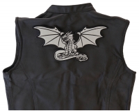 Dragon with Skulls Reflective Large Back Patch