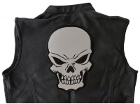 Large Reflective Skull Patch