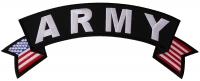 Army Large US Flag Rocker Patch