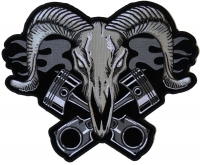 Ram with Pistons Large Back Patch