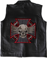 Maltese Skull Large Back Patch