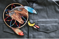 Horse in Dreamcatcher Large Patch for Jackets