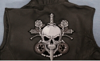 Skull and Roses Patch