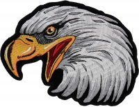 Eagle Head Facing Left Medium Iron on Patch