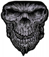 Large Vibration Skull Patch | Embroidered Patches
