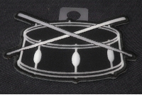 Drum and Sticks Music Band Patch