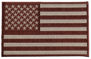 Brown Subdued American Flag Patch