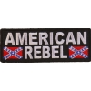 American Rebel Patch With Flags | Embroidered Patches
