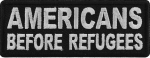Americans Before Refugees Patch