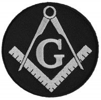 Mason Symbol Black White Patch | Embroidered Patches