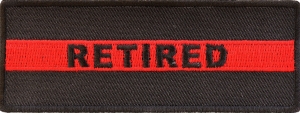 Retired Red Line Firefigher Patch | Embroidered Patches