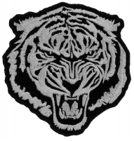 Small White Baron Tiger Patch | Embroidered Patches