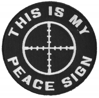 This Is My Peace Sign Patch | Embroidered Patches