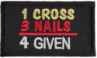1 Cross 3 Nails 4 Given Patch | Embroidered Patches
