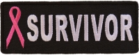 Breast Cancer Survivor Pink Ribbon Patch | Embroidered Patches