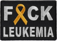 FCK Leukemia Orange Ribbon Patch | Embroidered Patches