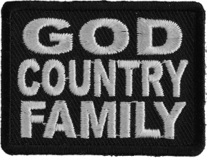 God Country Family Small Patch | Embroidered Patches