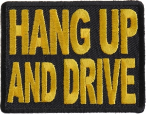 Hang Up And Drive Patch | Embroidered Biker Patches