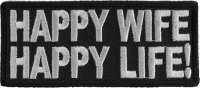 Happy Wife Happy Life Patch | Embroidered Patches