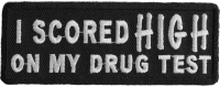 I Scored High On My Drug Test Patch | Embroidered Pot Patches