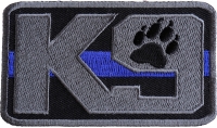 K-9 Thin Blue Line Patch For Law Enforcement | Embroidered Patches