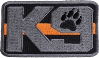 K-9 Thin Orange Line Search And Rescue Patch | Embroidered Patches
