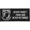 Never Forget Those Who Never Returned POW MIA Patch | US Military Veteran Patches