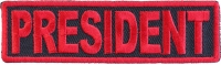 President Patch Red