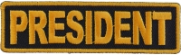 President Patch 3.5 Inch Yellow