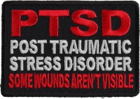 PTSD Patch For Vets - Some Wounds Are Not Visible | US Military Veteran Patches