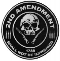 2nd Amendment Skull 1789 Large Patch | US Military Veteran Patches