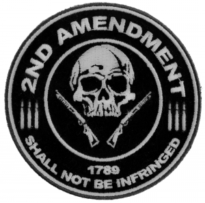 2nd Amendment Skull 1789 Small Patch | US Military Veteran Patches