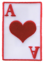 Ace Of Hearts Patch | Embroidered Patches Ace Of Hearts Patch | Embroidered Patches