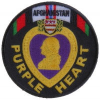 Afghanistan Purple Heart Patch | US Military Veteran Patches Afghanistan Purple Heart Patch | US Military Veteran Patches