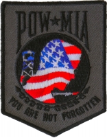 American Flag POW MIA Patch | US POW MIA Military Veteran Patches