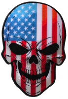 American Flag Skull Large Back Patch