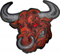 Angry Bull Iron on Patch