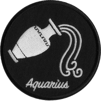 Aquarius zodiac sign Patch
