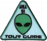 Area 51 Tour Guide Patch Alien Head