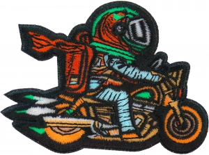 Astronaut Biker Patch Astronaut Biker Patch