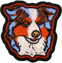Aussie Shepherd Dog Iron on Patch