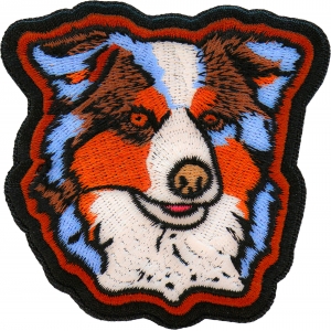 Aussie Shepherd Dog Iron on Patch