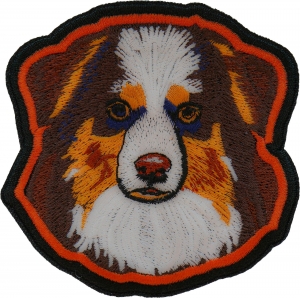 Australian Shepard Dog Iron on Patch Australian Shepard Dog Iron on Patch