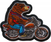 Bear Biker Iron on Patch