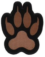 Canine Paw Print Iron on Patch