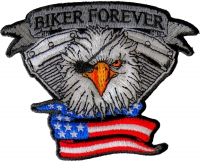 Biker Forever Eagle Eye Patch
