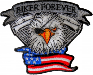 Biker Forever Eagle Eye Patch